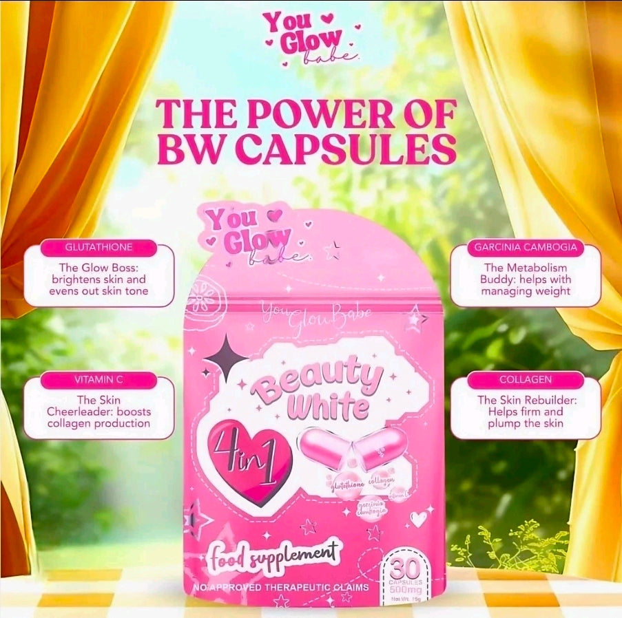 YOU GLOW BABE BEAUTY WHITE GLUTATHIONE 30-CAPSULES