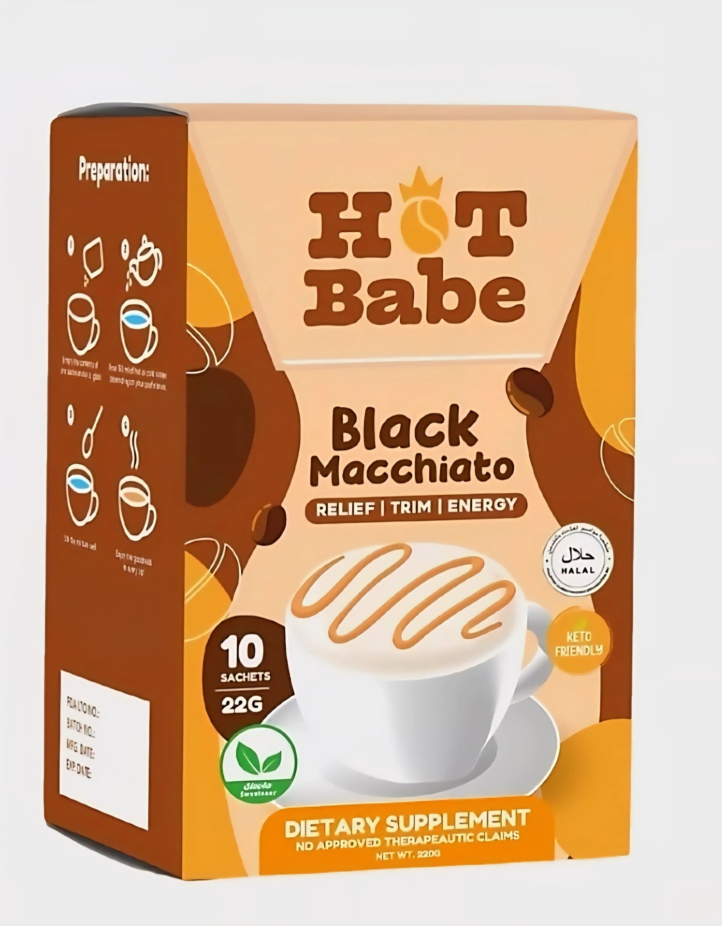 Hot Babe BLACK MACCHIATO 18g×10sachets