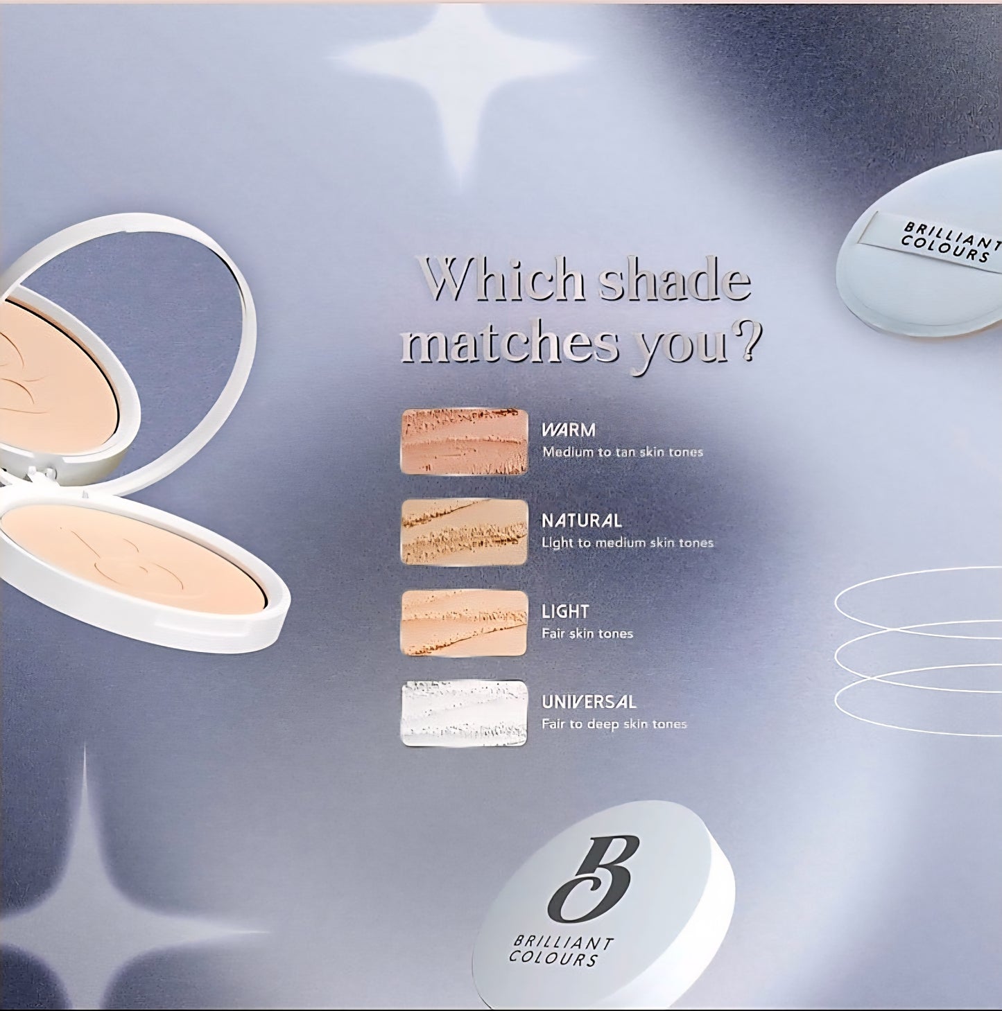 Brilliant Essentials HYPER HYDRA Pressed Powder (Universal Shade) 10g
