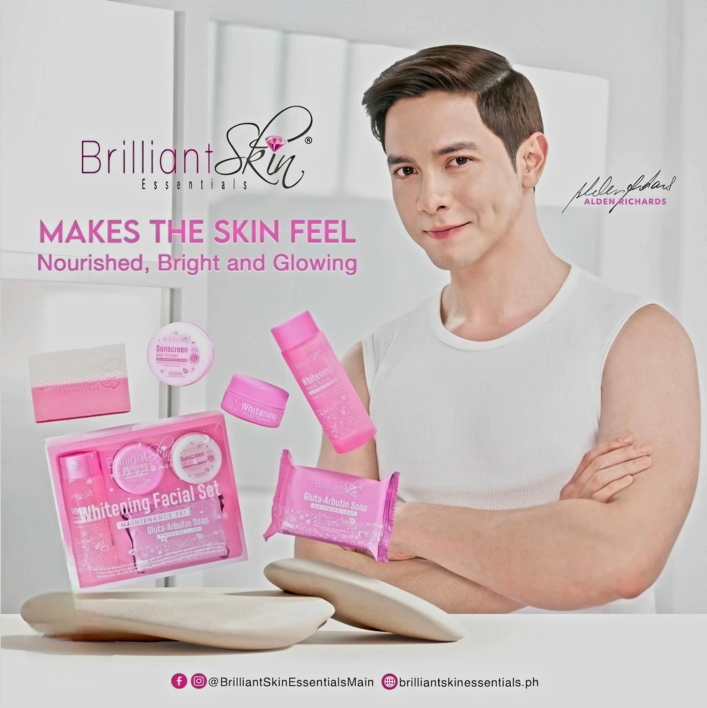 BRILLIANT SKIN WHITENING FACIAL & MAINTENANCE SET