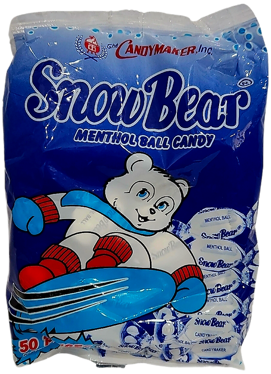 SNOWBEAR MENTHOL BALL CANDY 50-PIECES