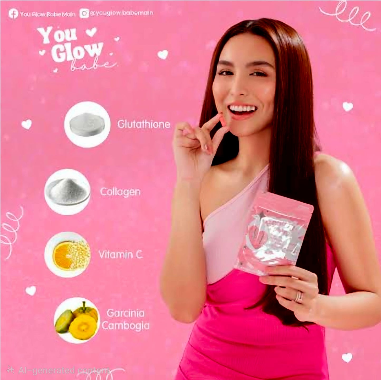 You Glow Babe BEAUTY WHITE 4-in-1 Glutathione 30-Capsules