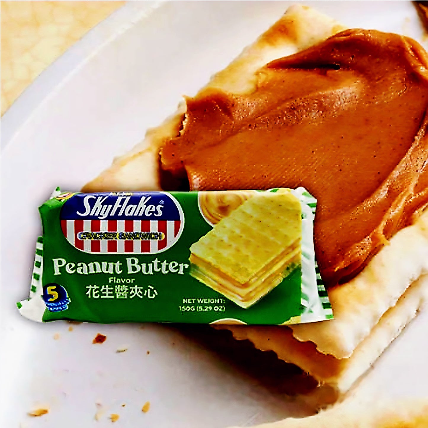 Skyflakes PEANUT BUTTER 150g (5 Individually Wrap)