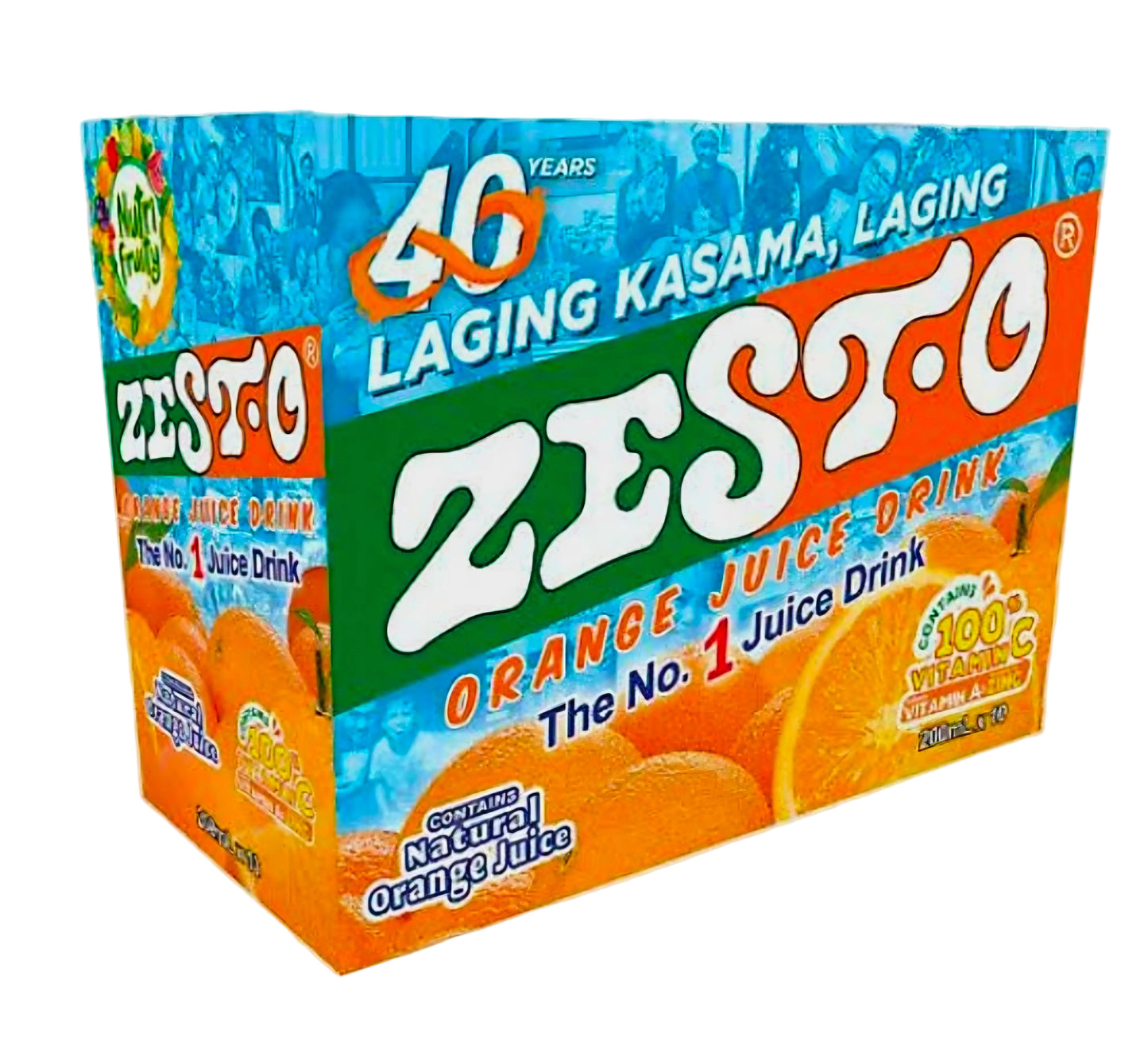 ZEST-O ORANGE JUICE DRINK 200ML×10-PCS (BOX)