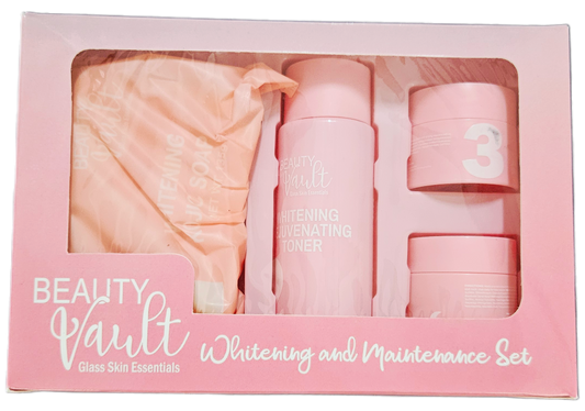 BEAUTY VAULT GLASS SKIN ESSENTIALS WHITENING AND MAINTENANCE SET