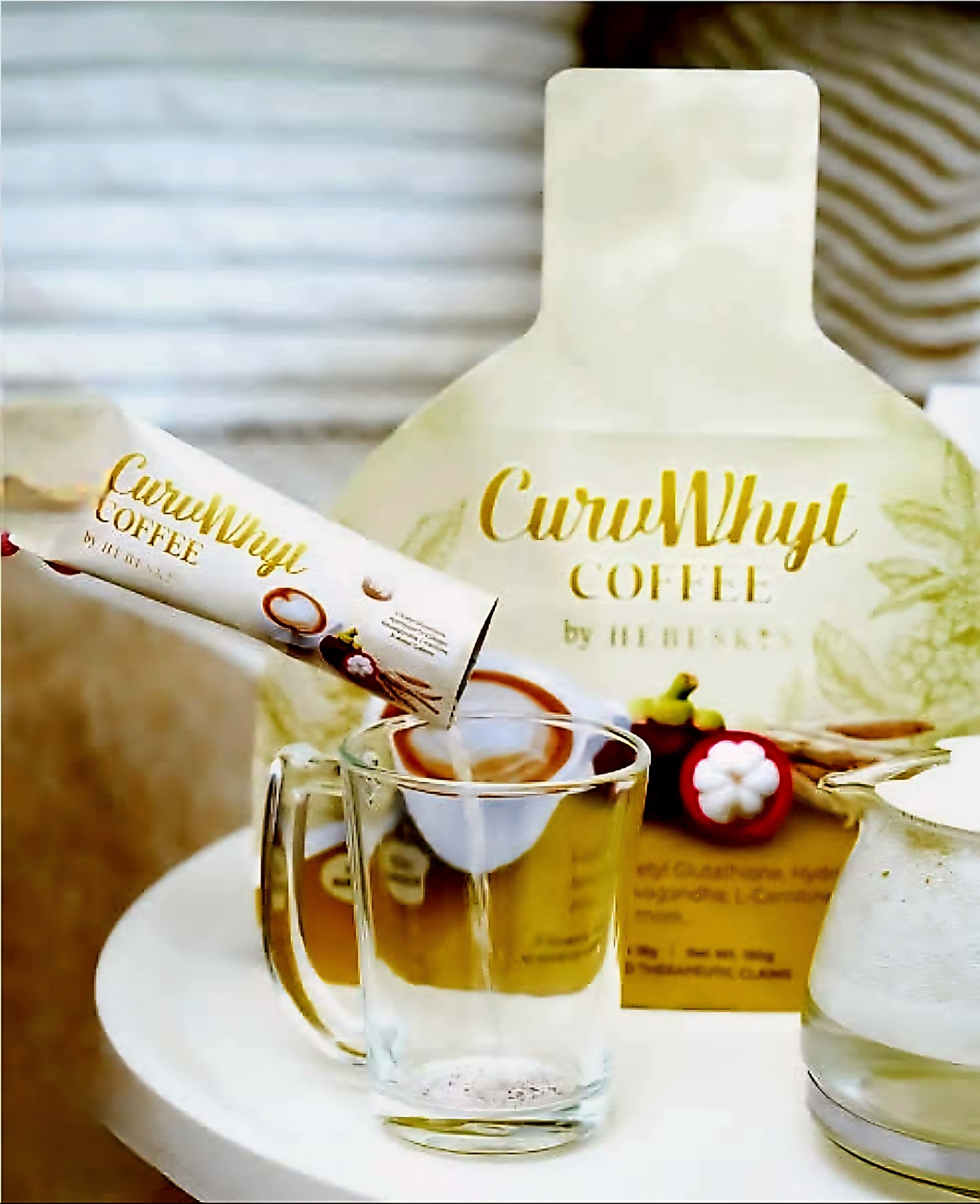 CURVWHYT Slimming Coffee by HEBESKIN 18g x 10 sachets