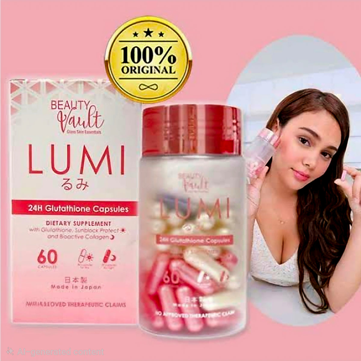 BEAUTY VAULT LUMI GLUTATHIONE 60-CAPSULES