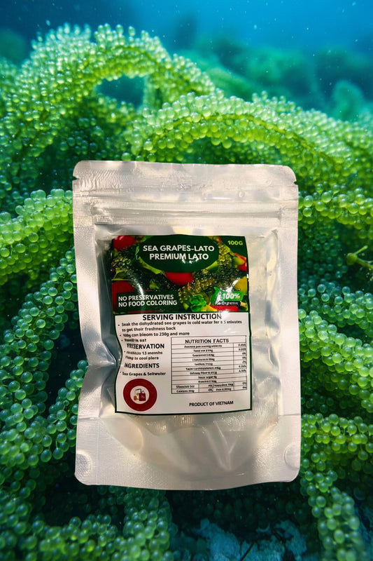 PREMIUM ORGANIC SEAGRAPES (LATO) 100G