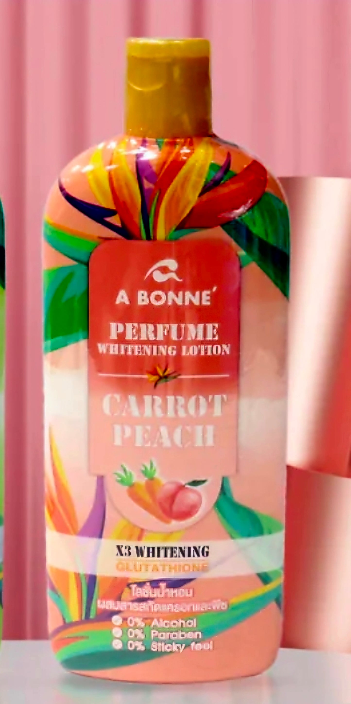 A BONNE' PERFUME WHITENING LOTION CARROT PEACH 300ML