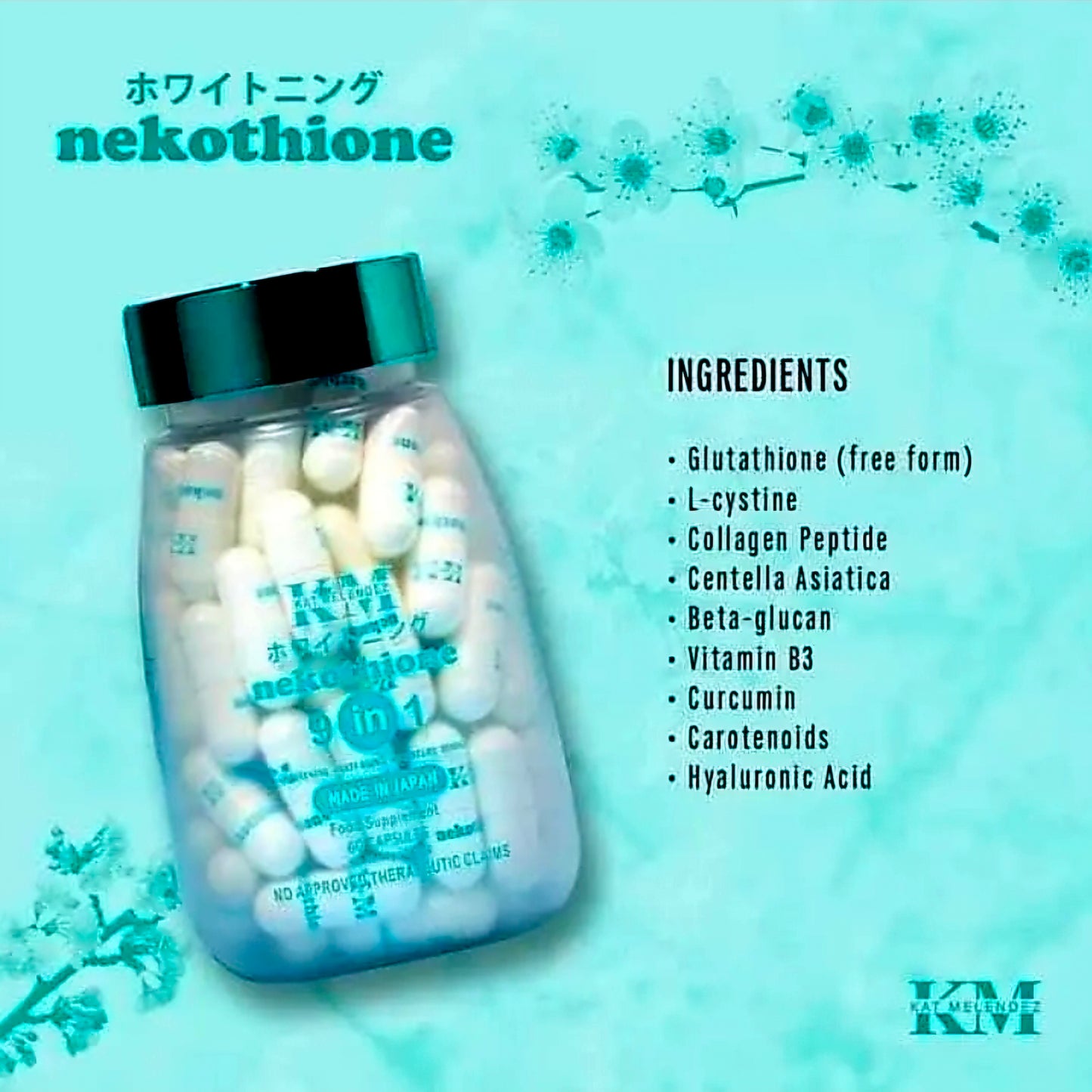 KM 9-in-1 NEKOTHIONE 60-Capsules