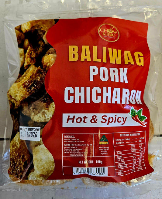 BALIWAG Pork Chicharon HOT & SPICY 100g