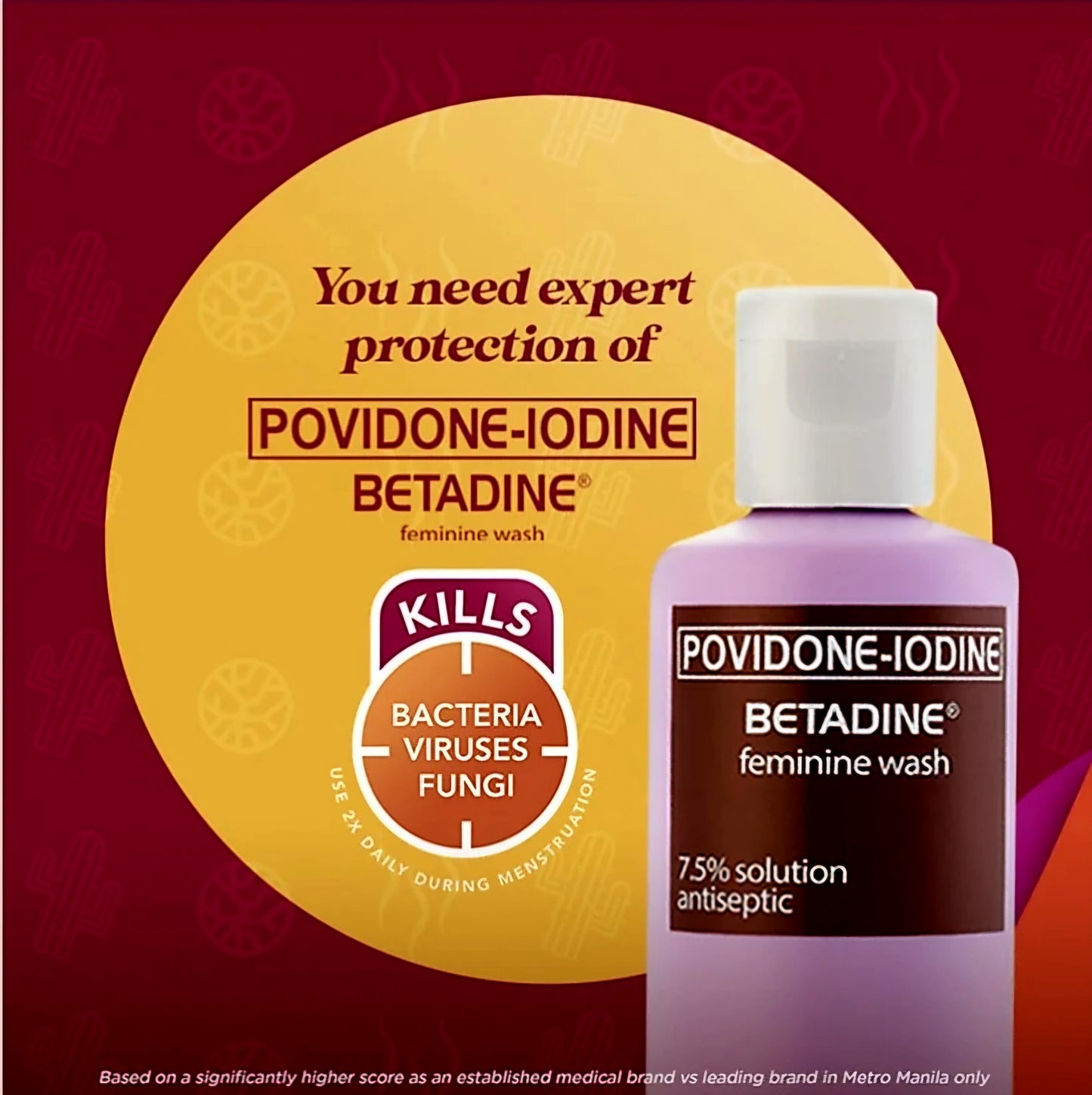 BETADINE Povidone-Iodine FEMINE WASH 50ml