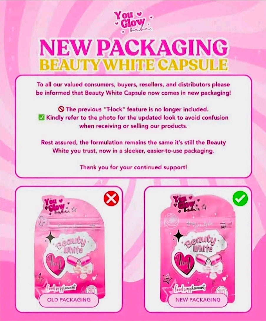 YOU GLOW BABE BEAUTY WHITE GLUTATHIONE 30-CAPSULES