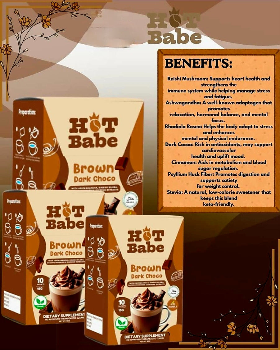 Hot Babe by Kiray Celis BROWN DARK CHOCO 18g×10sachets (BROWN SERIES)