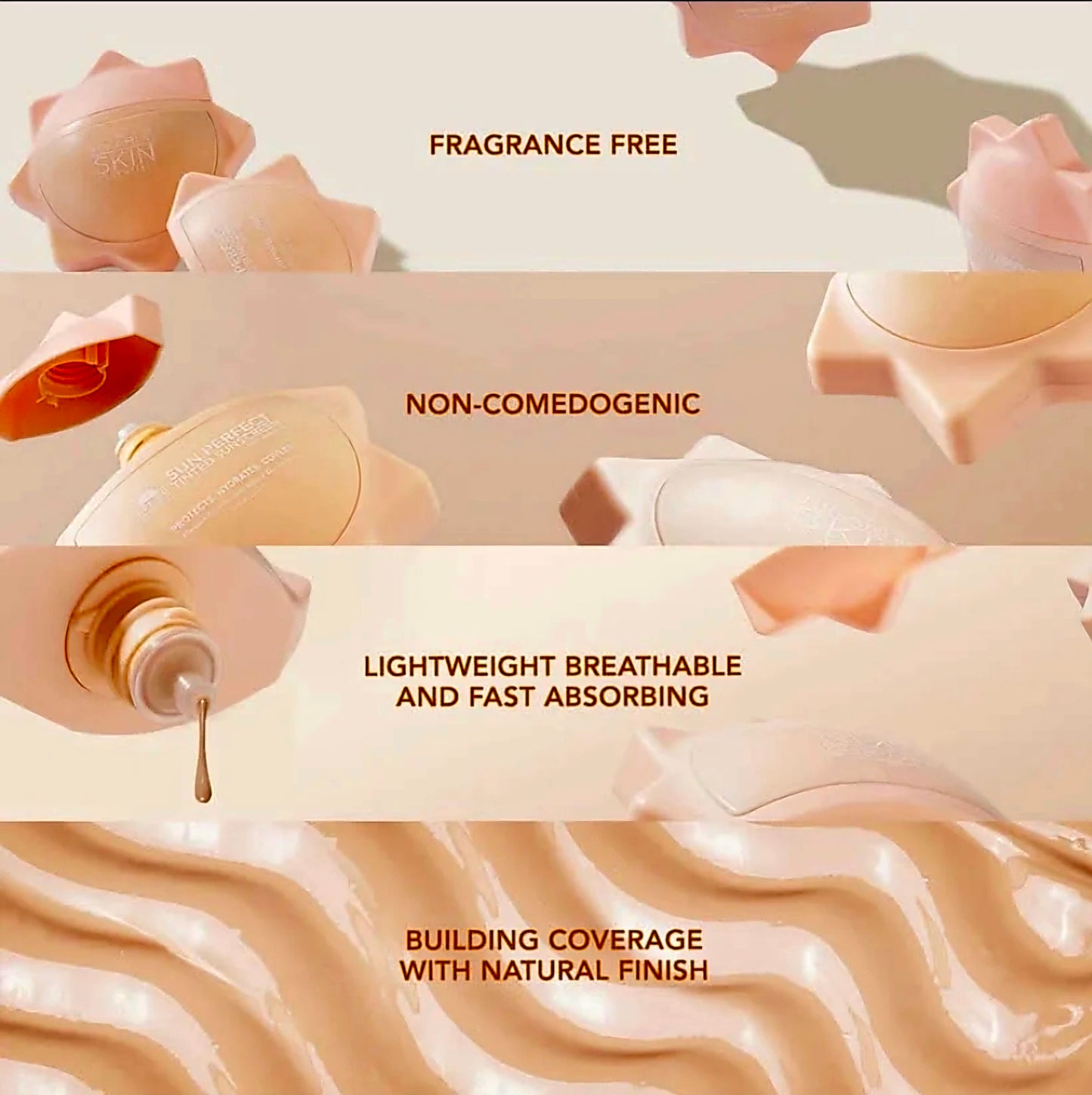 HIKARI Skin Essentials Premium SUN PERFECT Tinted Sunscreen SPF50 50ml