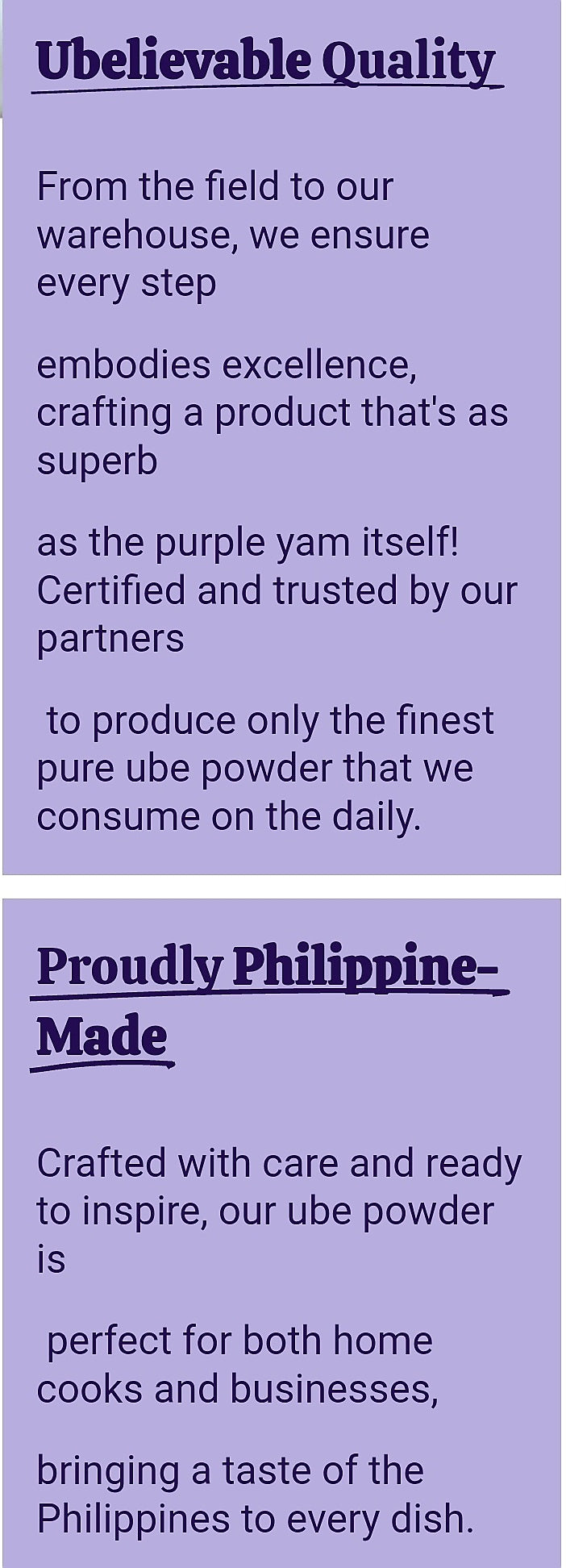 Elufa Brand PURE UBE POWDER 115g Pouch