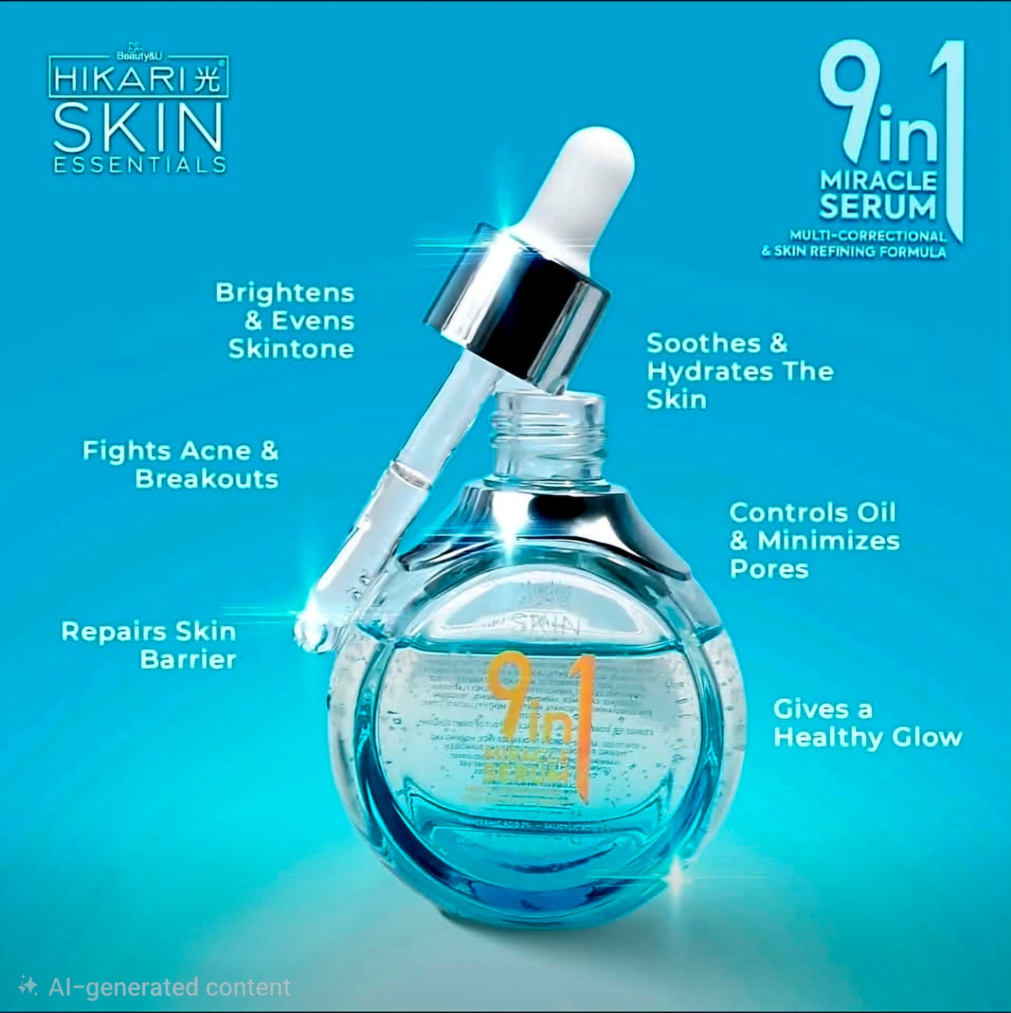 HIKARI SKIN ESSENTIALS 9-in-1 MIRACLE SERUM 30ML