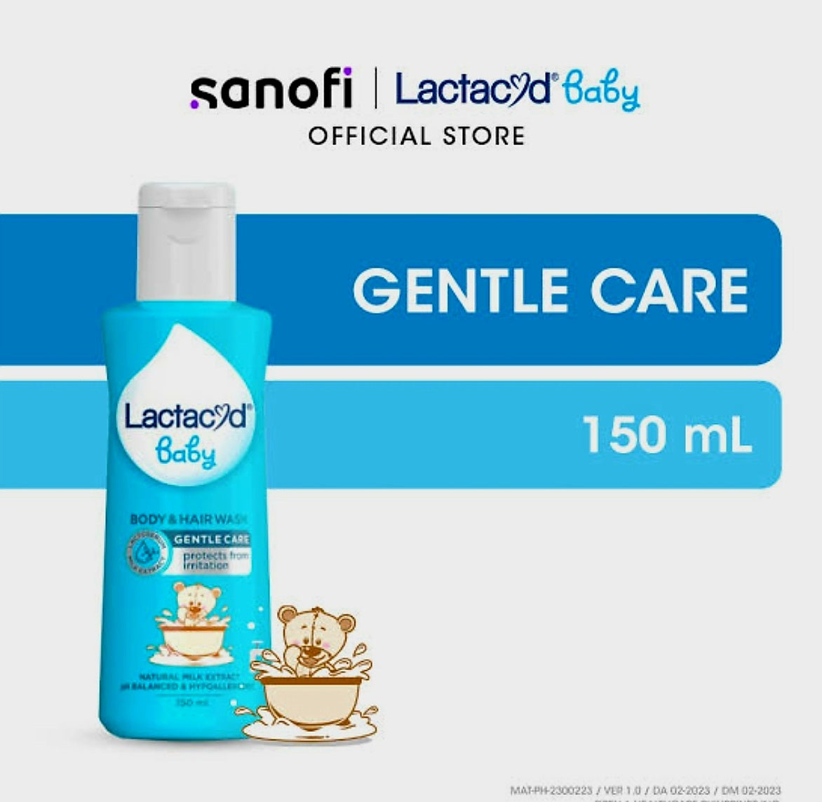 Lactacyd Baby Body & Hair Wash Gentle Care 150ml