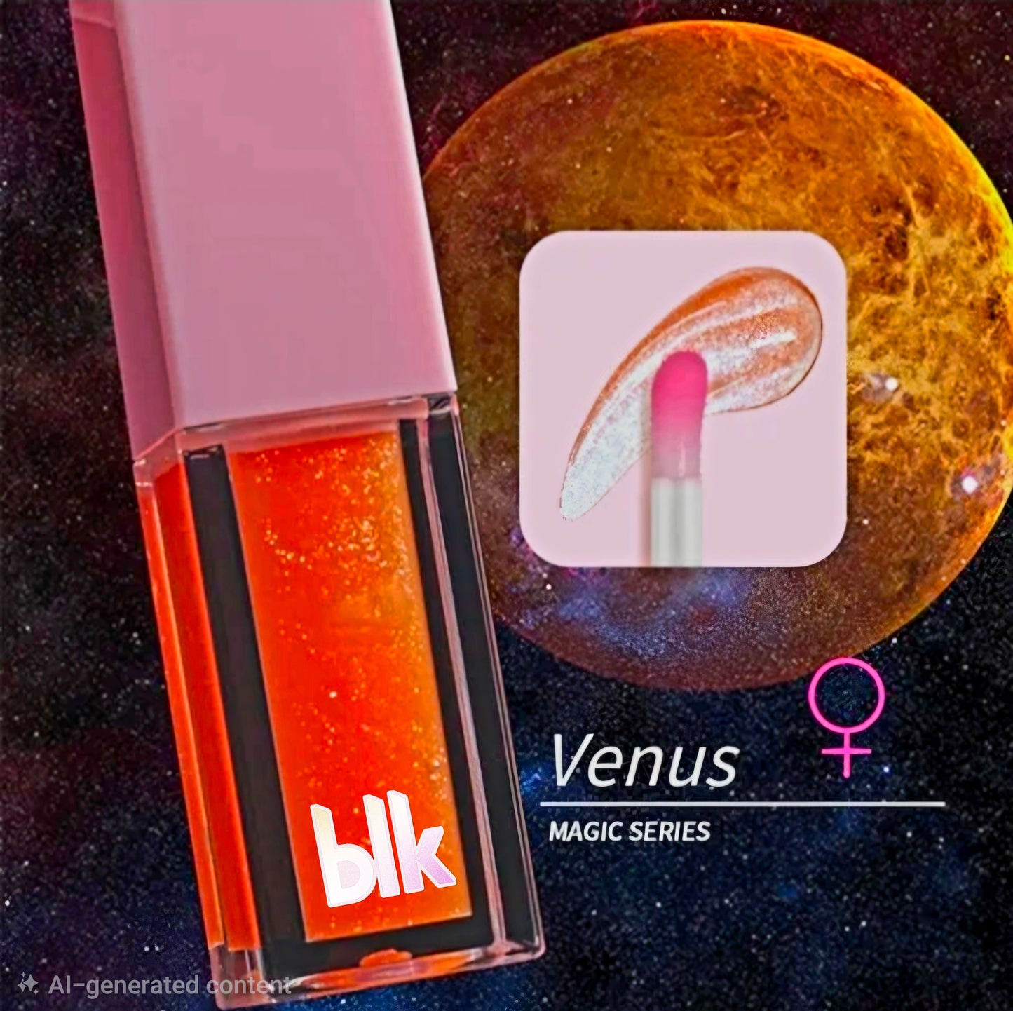 BLK Organic Vegan Plumping & Moisturizing Lip Oil Tint Glow FRUIT COLORS 10ml