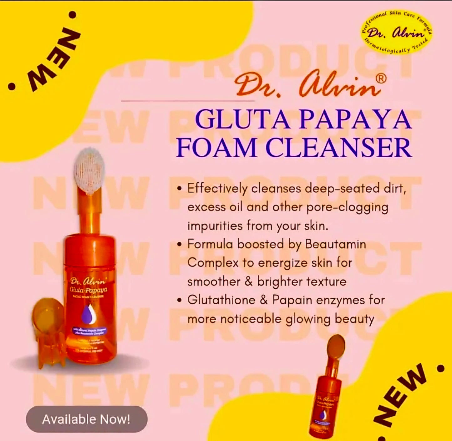 Dr.Alvin GLUTA PAPAYA Facial Foam Wash 115ml