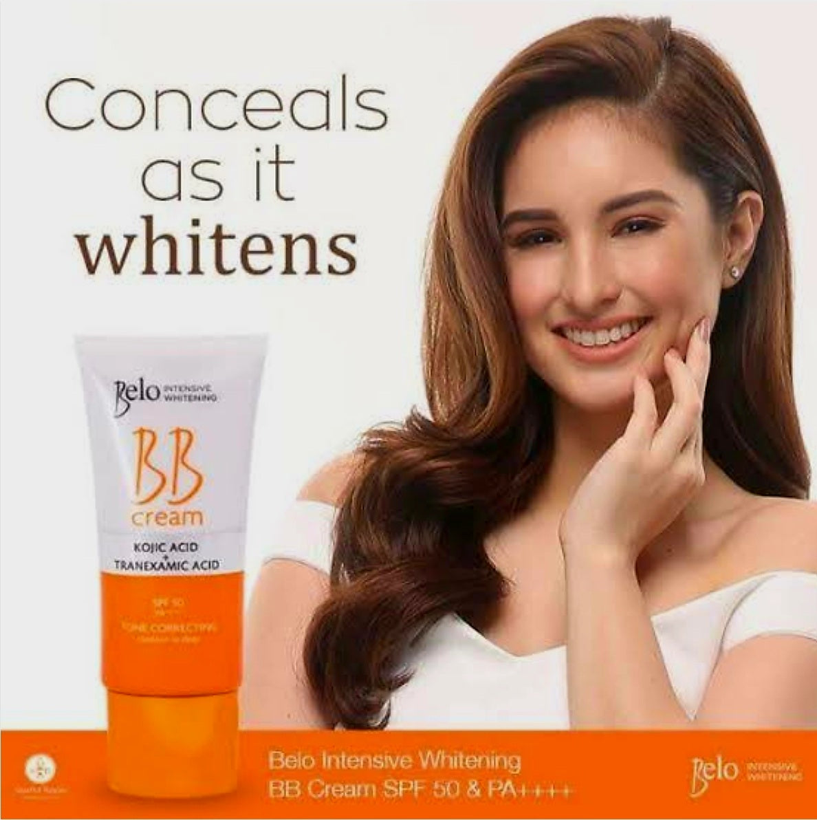 BELO Intensive Whitening BB CREAM with KOJIC & TRANEXAMIC ACID 50ml SPF50 PA++++