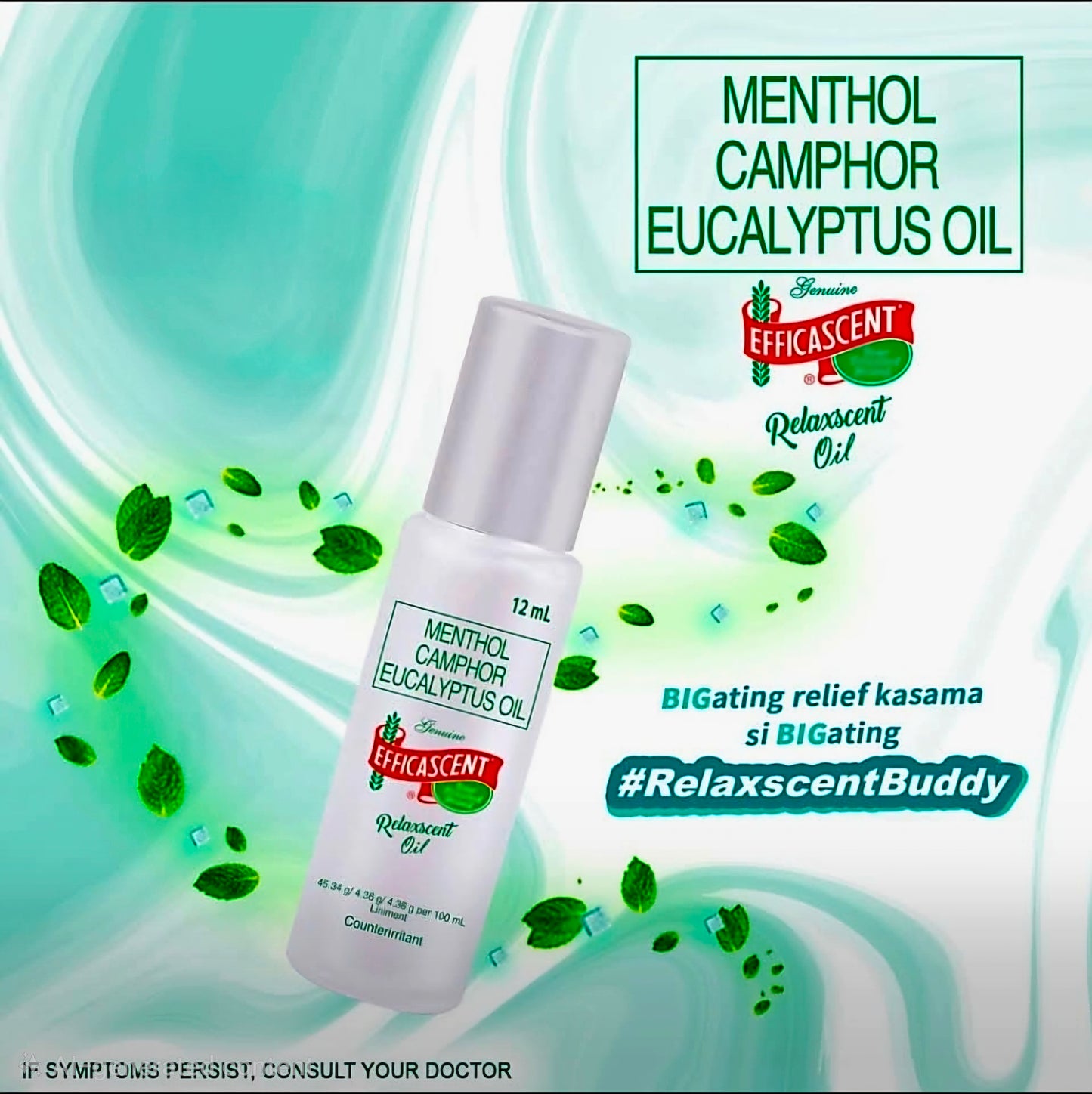 Efficascent Relaxscent Oil "CALM" Lavender Scent 12ml