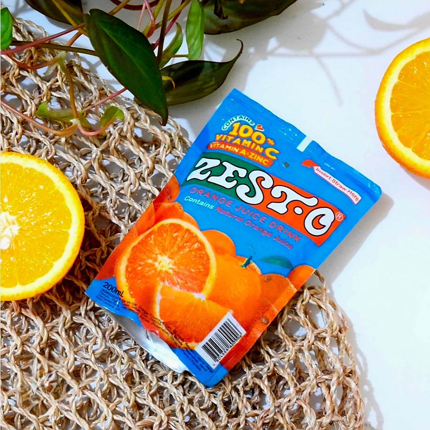 ZEST-O ORANGE JUICE DRINK 200ML×10-PCS (BOX)