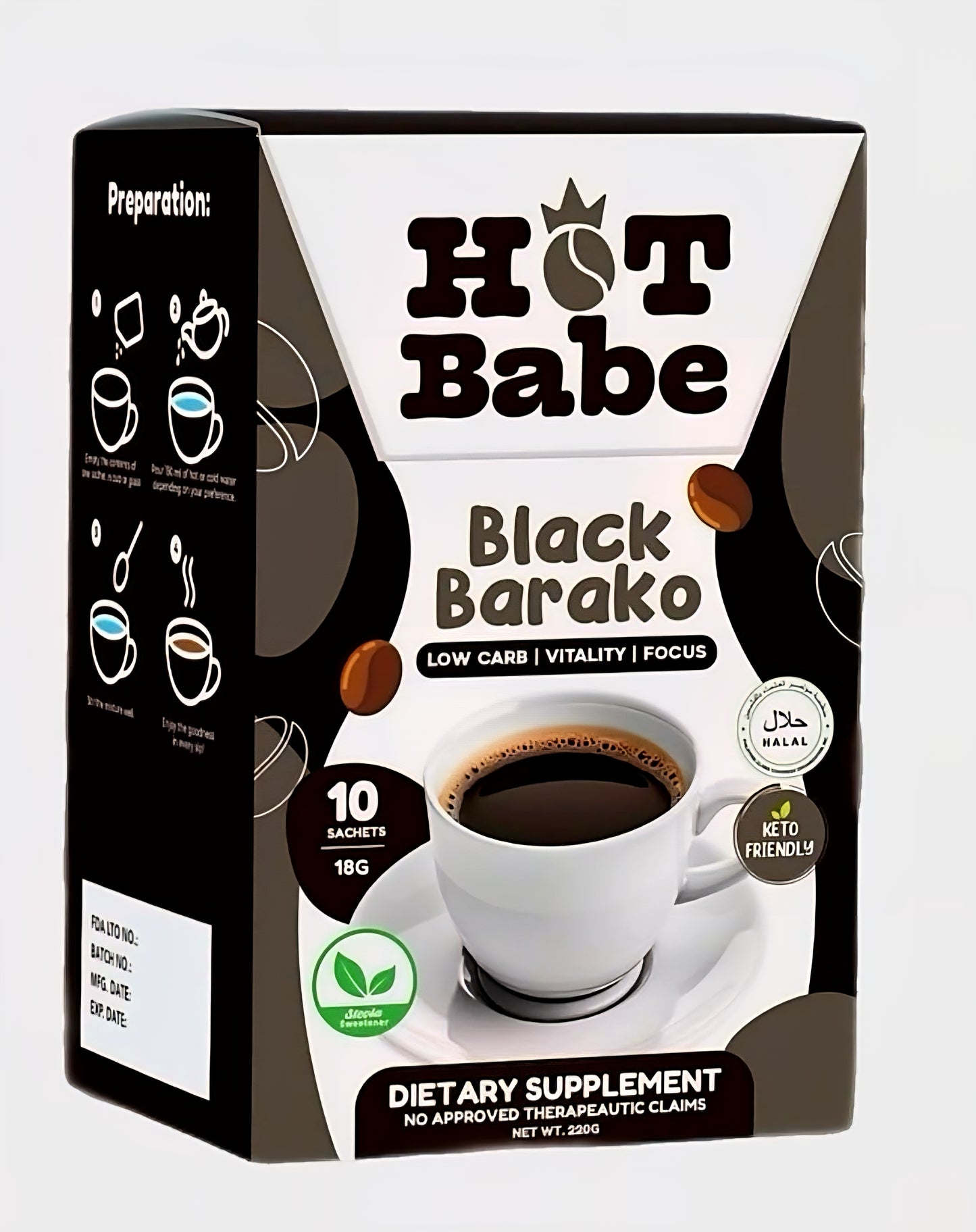 Hot Babe BLACK BARAKO 18g×10sachets