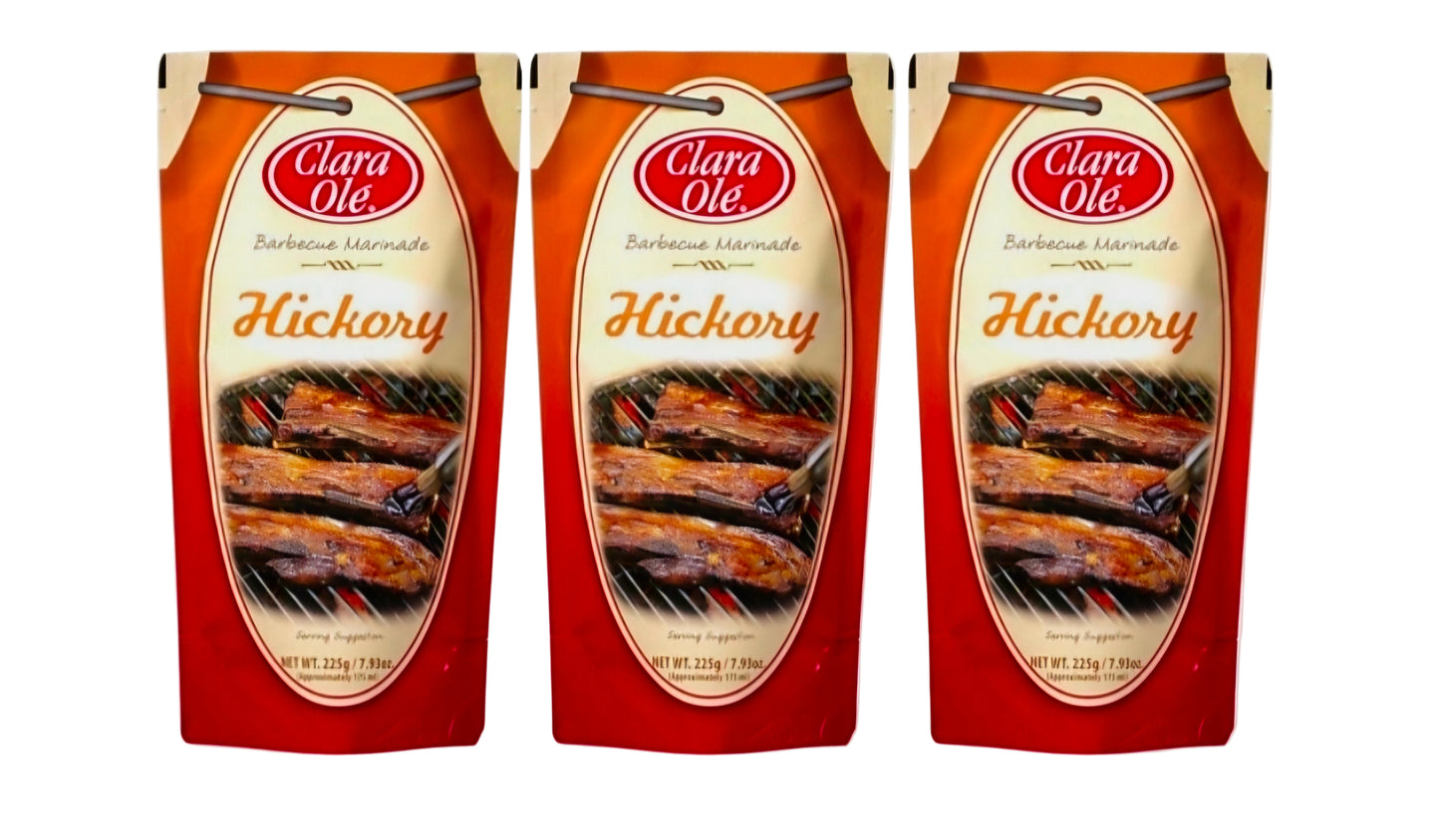 Clara Olè HICKORY BARBEQUE MARINADE 225g Doy Pack