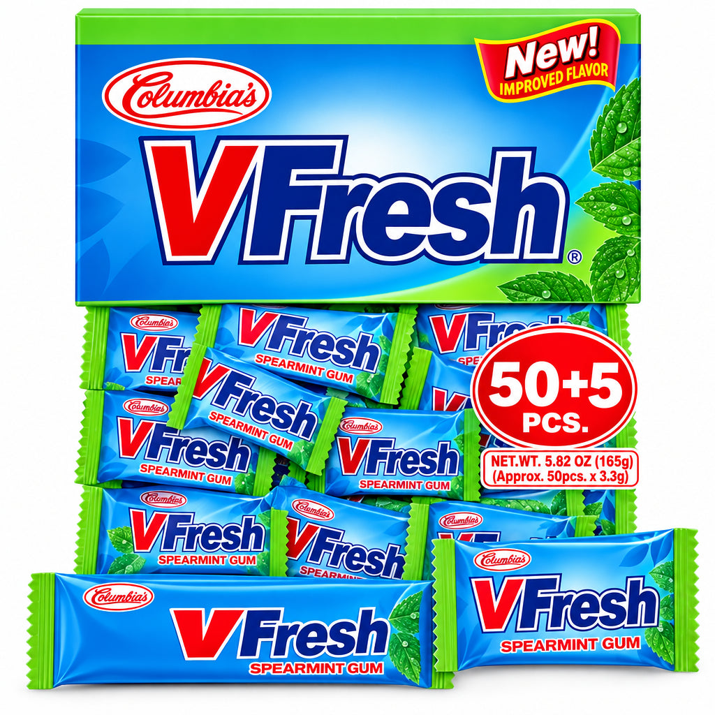 COLUMBIA V-FRESH SPEARMINT GUM 50-PCS (13/01/28)