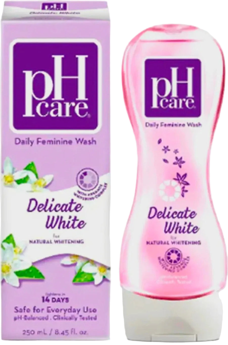 PH CARE Delicate White Daily Feminine Wash 250ml (LARGE)