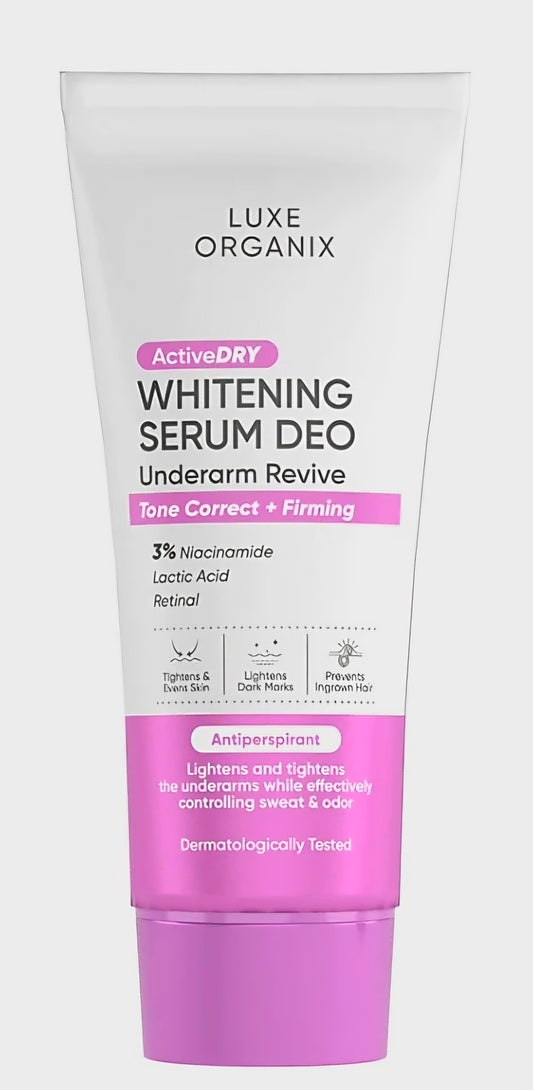 Luxe Organix WHITENING SERUM DEO Underarm Revive Tone Correct + Firming 50g
