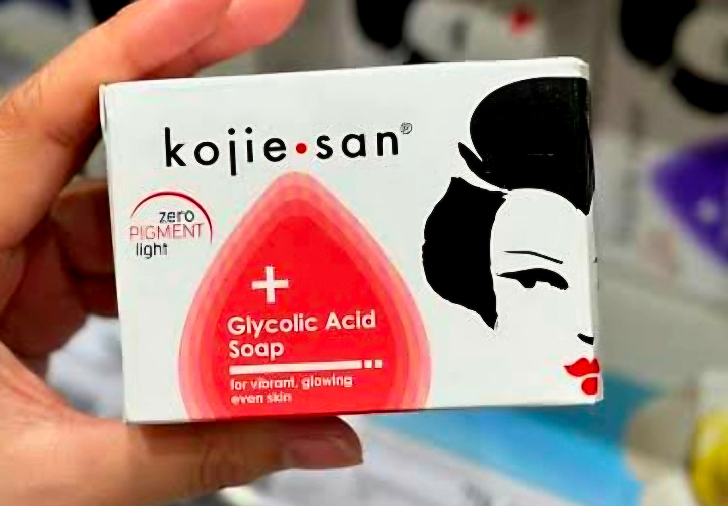 Kojie San GLYCOLIC ACID SOAP Zero Pigment Light 100g (PINK)